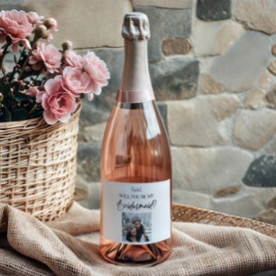 Étiquettes Pour Bouteilles De Vin Mousseux Serez-Vous Ma Proposition D'Épouse Image Personnal
