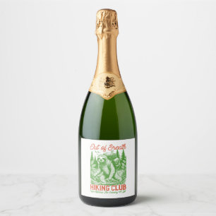 Étiquettes Pour Bouteilles De Vin Mousseux Serial Chiller Sloth Hanging de la branche