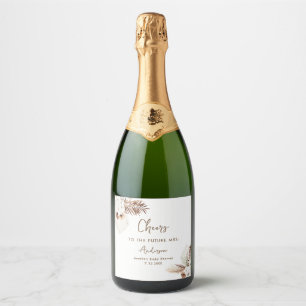 Étiquettes Pour Bouteilles De Vin Mousseux SIERRA Fête des mariées de Bohême Mini