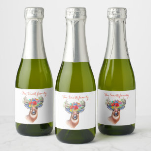 Étiquettes Pour Bouteilles De Vin Mousseux Souhaitez à quelqu'un un heureux et réussi nouveau