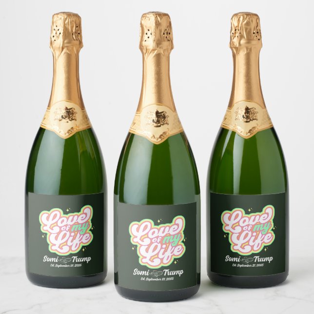 Étiquettes Pour Bouteilles De Vin Mousseux Sparkling Wine Bottle Labels (Bouteilles)