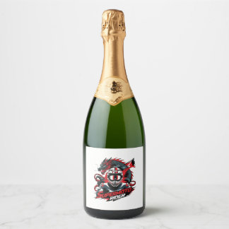 Étiquettes Pour Bouteilles De Vin Mousseux Super Moto Rider � Moto