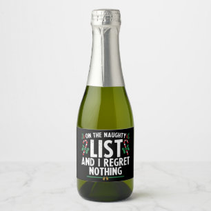 Étiquettes Pour Bouteilles De Vin Mousseux Sur la liste vilain et je ne regrette rien Xmas
