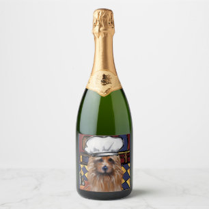 Étiquettes Pour Bouteilles De Vin Mousseux Terrier Australien   