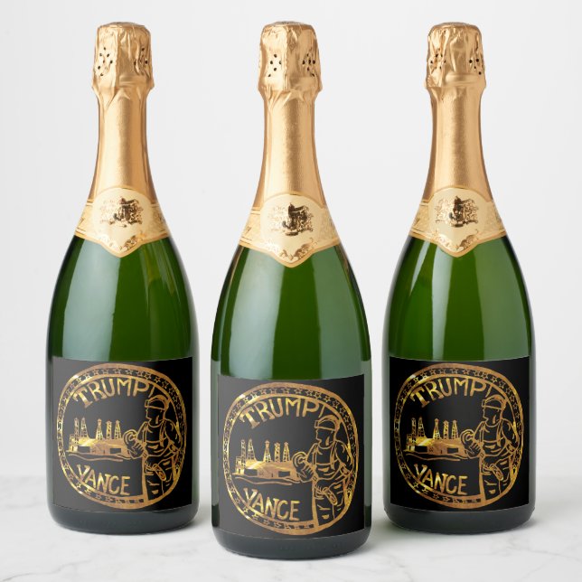 ÉTIQUETTES POUR BOUTEILLES DE VIN MOUSSEUX TEXAS (Bouteilles)