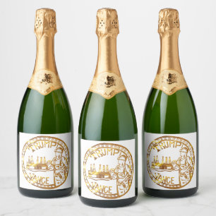 ÉTIQUETTES POUR BOUTEILLES DE VIN MOUSSEUX TEXAS
