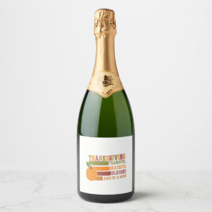 Étiquettes Pour Bouteilles De Vin Mousseux Tiger Pays Citrouille