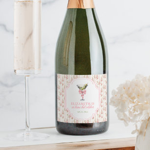 Étiquettes Pour Bouteilles De Vin Mousseux 'Tini Bit Older Martini Coquette Anniversaire