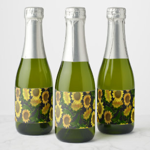 Étiquettes Pour Bouteilles De Vin Mousseux Tournesol