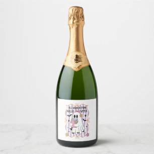 Étiquettes Pour Bouteilles De Vin Mousseux Tous Réservés Pour Halloween Professeur Ghost