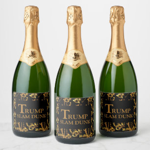 ÉTIQUETTES POUR BOUTEILLES DE VIN MOUSSEUX TRUMP