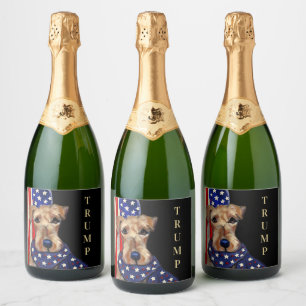 ÉTIQUETTES POUR BOUTEILLES DE VIN MOUSSEUX TRUMP 2024