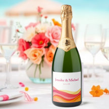 Vagues de couleur de coucher de soleil Mariage mod