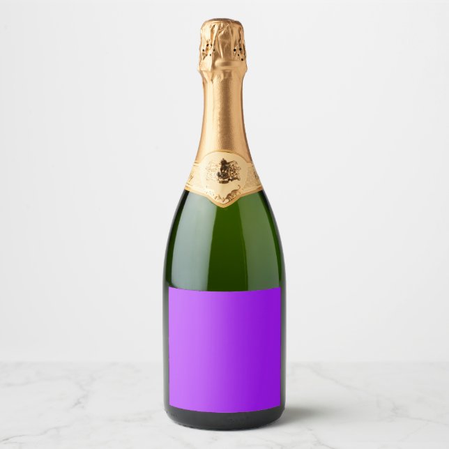 Étiquettes Pour Bouteilles De Vin Mousseux Violet brillant (Devant)