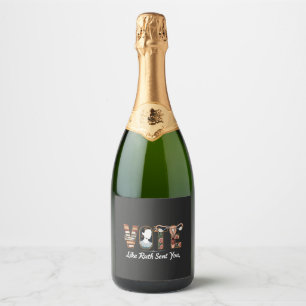 Étiquettes Pour Bouteilles De Vin Mousseux Voter Comme Ruth Vous A Envoyé Harris LGBTQ Égalit