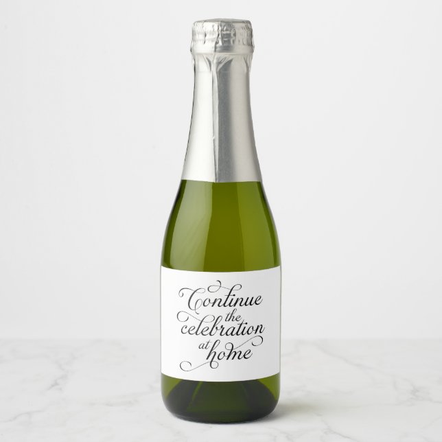 Étiquettes Pour Bouteilles De Vin Mousseux Wedding (Devant)