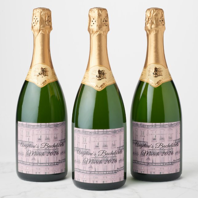 Étiquettes Pour Bouteilles De Vin Mousseux Week-end à Paris (Bouteilles)