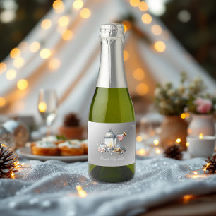Étiquettes Pour Bouteilles De Vin Mousseux Week-end de célibataire de la mariée de camp éléga