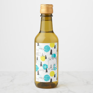 Étiquettes Pour Bouteilles De Vin Ours polaire