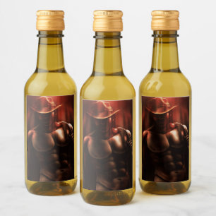 Étiquettes Pour Bouteilles De Vin Parfois c'est l'enfer - Cowboy