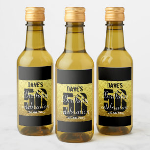 Étiquettes Pour Bouteilles De Vin Personnalisé 50ème N'Importe Quel Anniversaire Min