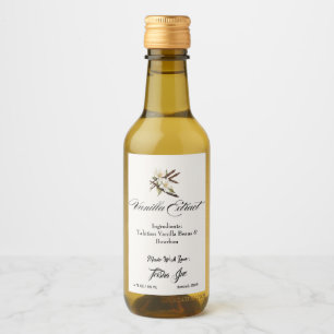 Étiquettes Pour Bouteilles De Vin Personnaliser Produits d'extraction de vanille pou