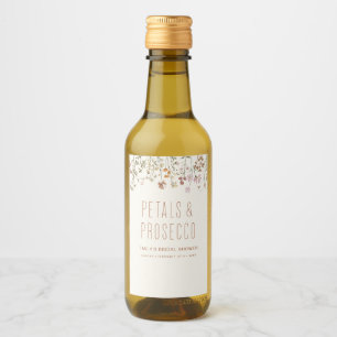 Étiquettes Pour Bouteilles De Vin Pétales et Prosecco : Réception de Mariage aux Fle