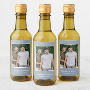 Étiquettes Pour Bouteilles De Vin Photo de mariage LGBTQ