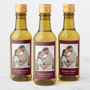 Étiquettes Pour Bouteilles De Vin Photo Engagement Party Bourgogne