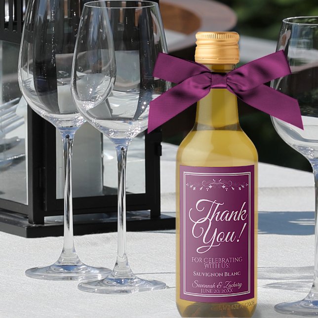 Étiquettes Pour Bouteilles De Vin Silver on Cassis  (Créateur téléchargé)