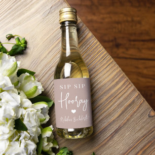 Étiquettes Pour Bouteilles De Vin Sip Sip Hooray Bachelorette Party Favoriser