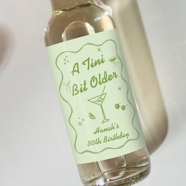 Étiquettes Pour Bouteilles De Vin Tini Bit Ancien Martini (Créateur téléchargé)