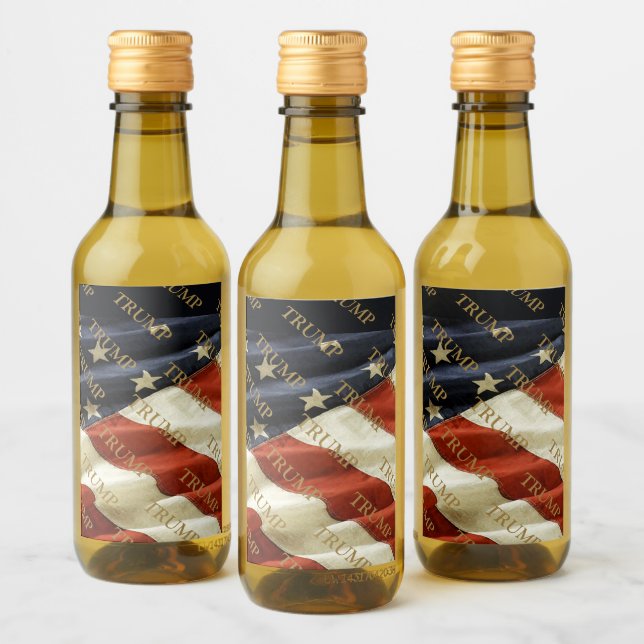 ÉTIQUETTES POUR BOUTEILLES DE VIN TRUMP (Bouteilles)