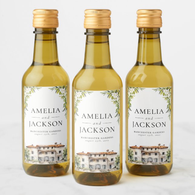 Étiquettes Pour Bouteilles De Vin Villas italiennes Lemons & Olives (Bouteilles)
