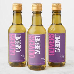 Étiquettes Pour Bouteilles De Vin Vin rouge violet vin rouge fabricants de texte min
