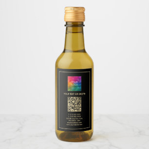 Étiquettes Pour Bouteilles De Vin Votre code QR de texte personnalisé Télécharger le