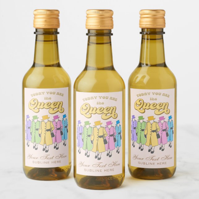 Étiquettes Pour Bouteilles De Vin Vous êtes un jubilé d'anniversaire de la Reine (Bouteilles)
