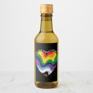 Étiquettes Pour Bouteilles De Vin Vous pouvez être vous-même avec moi LGBT Transgenr
