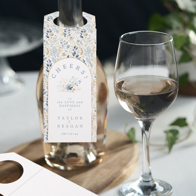 Étiquettes Pour Bouteilles Douce Mariée Fleurie ID1045 (Créateur téléchargé)