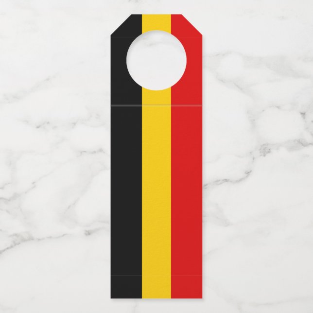 Étiquettes Pour Bouteilles Drapeau de Belgique (Devant)