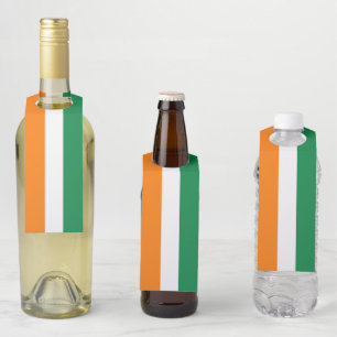Étiquettes Pour Bouteilles Drapeau de Côte d'Ivoire