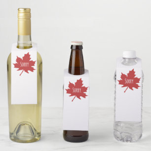 Étiquettes Pour Bouteilles Drôle Canadien