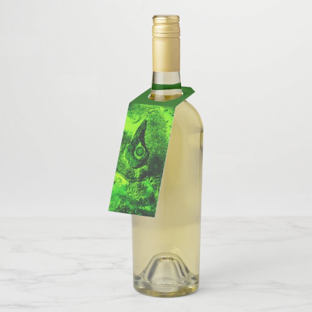 Étiquettes Pour Bouteilles en quête de verdure (Incliné)