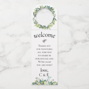 Étiquettes Pour Bouteilles Feuillage de jardin personnalisé