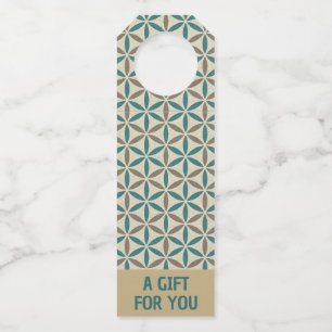 Étiquettes Pour Bouteilles FLEUR DE VIE - motif de timbre 1