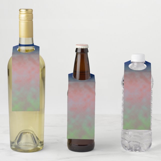 Étiquettes Pour Bouteilles Horizon Pastel (En situation)