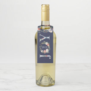 Étiquettes Pour Bouteilles Joie Serre de Noël & Typographie