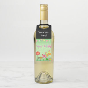 Étiquettes Pour Bouteilles Joyeux anniversaire