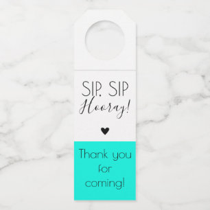 Étiquettes Pour Bouteilles Le bruit moderne de Sip de Sip hourra le dessus