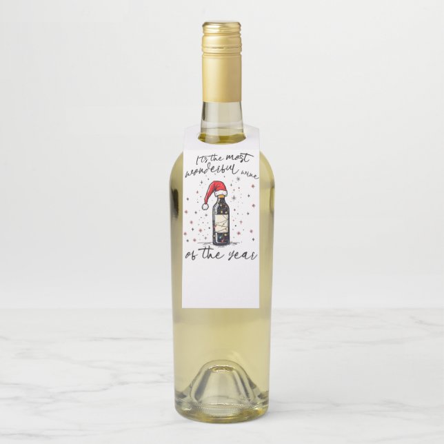 Étiquettes Pour Bouteilles Le vin le plus merveilleux de l'année  (Sur bouteille)